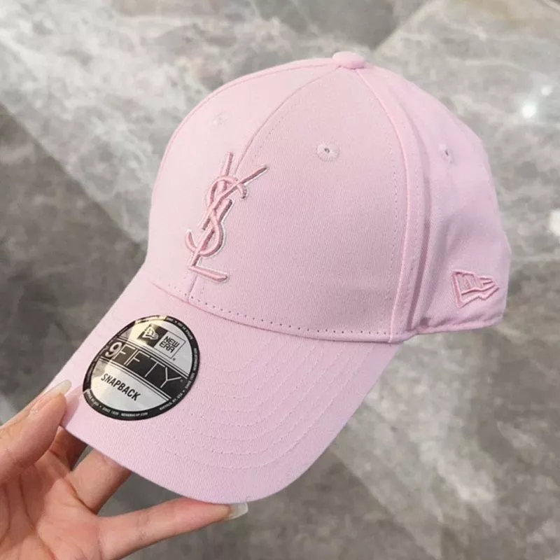 Cheap Saint Laurent x New Era Cassandre Cap In Canvas Pink 0114