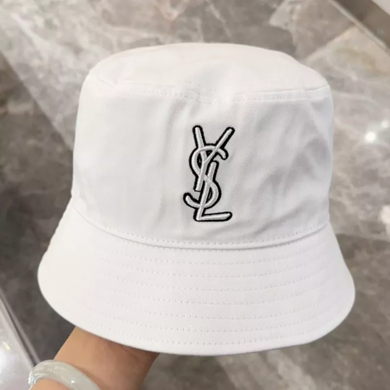 Saint Laurent x New Era Cassandre Bucket Hat In Canvas White 0118