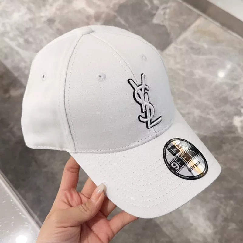 Cheap Saint Laurent x New Era Cassandre Cap In Canvas White 0114