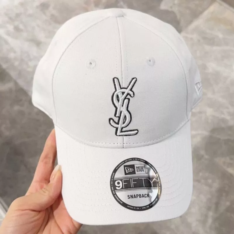 Saint Laurent x New Era Cassandre Cap In Canvas White 0114