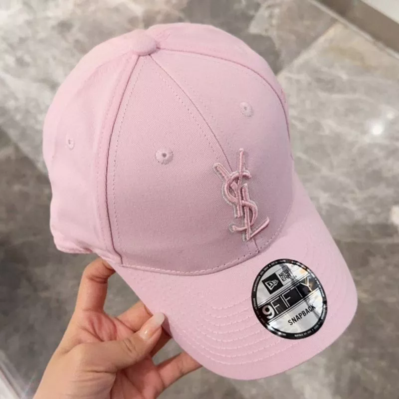 Cheap Saint Laurent x New Era Cassandre Cap In Canvas Pink 0114