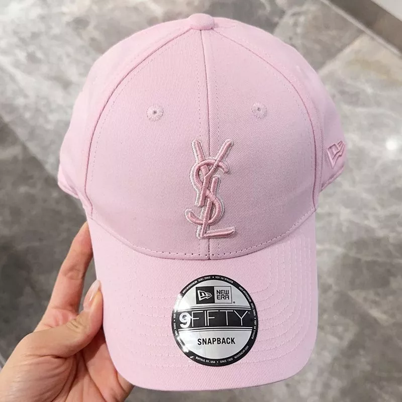 Saint Laurent x New Era Cassandre Cap In Canvas Pink 0114