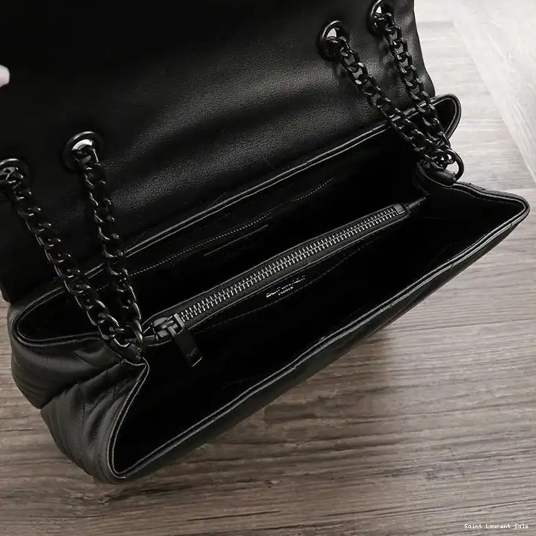 Cheap Bag Y Matelasse Chain Loulou Saint Laurent Leather Medium In Black 0214